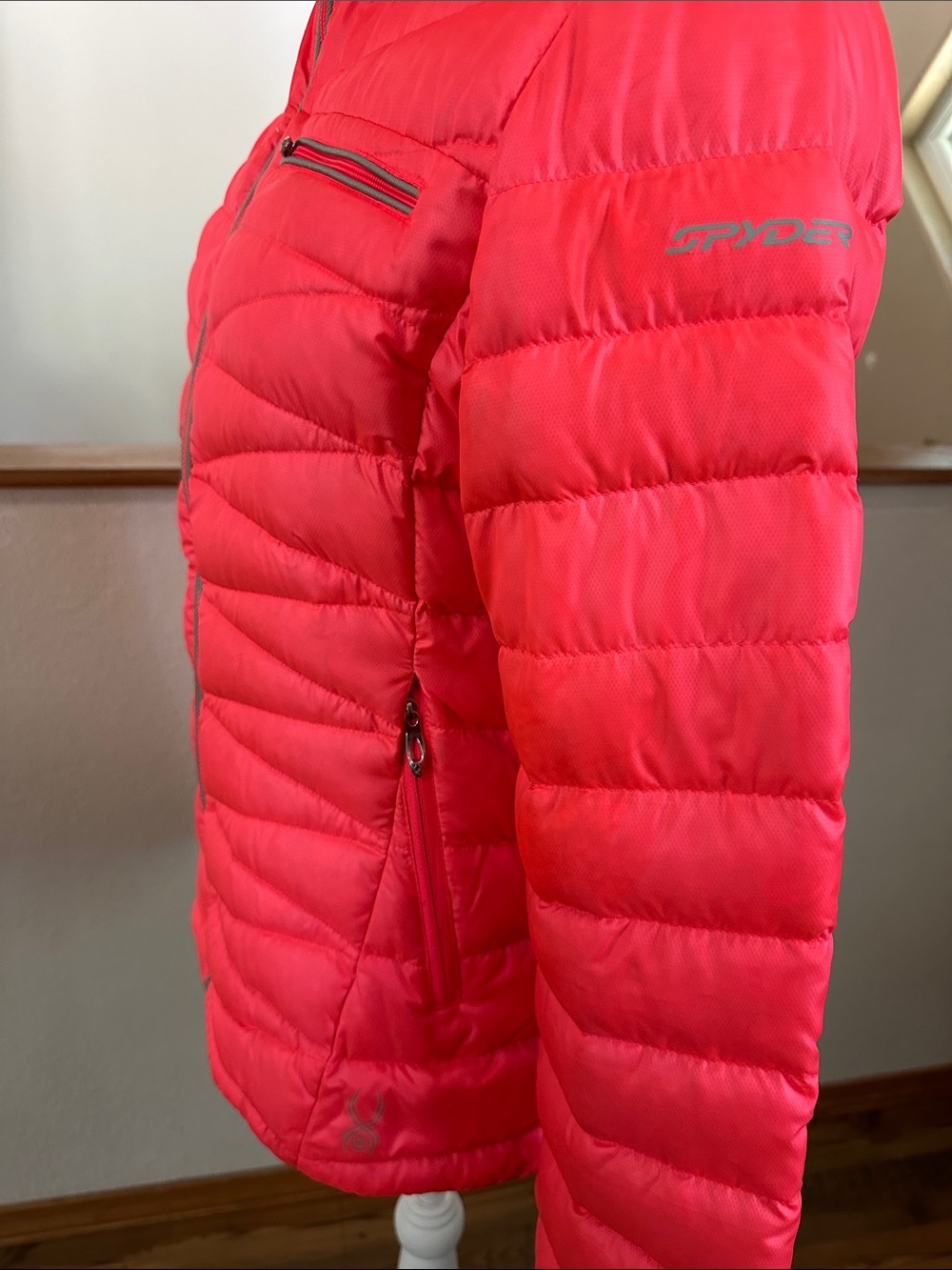 Spyder Quilted Puffer Jacket in Vibrant Pink